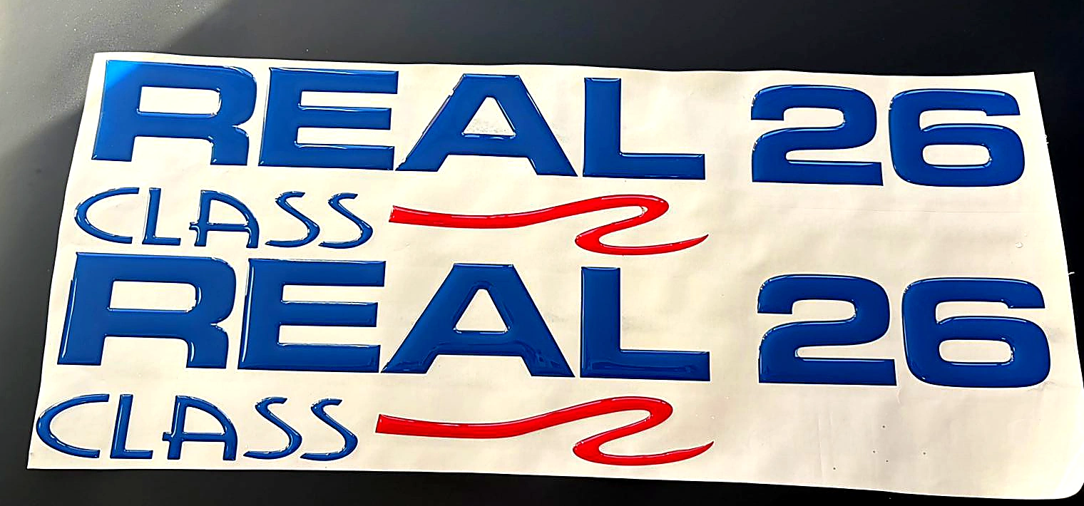 Emblema náutico resinado Real 26 Class Real Powerboats